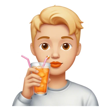 kola içen şeftali sticker