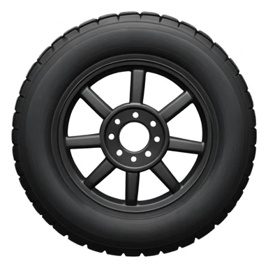 flat semi tire sticker