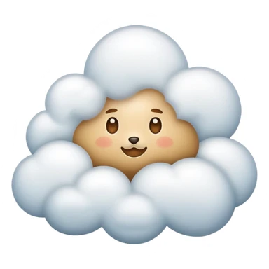 light brown cloud sticker