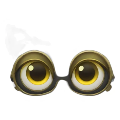 Chat blanc avec yeux jaune sticker