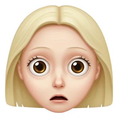 a frightened person sticker