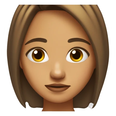 chica morocha con ojos marrones sticker