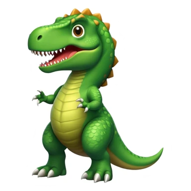 Dinosaur wearing a t rex shirt sticker