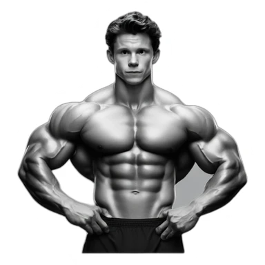 Tom Holland bodybuilder costar sticker