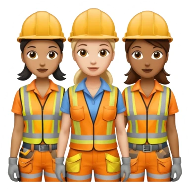 👯‍♀️ but the women are dressed as construction workers  sticker