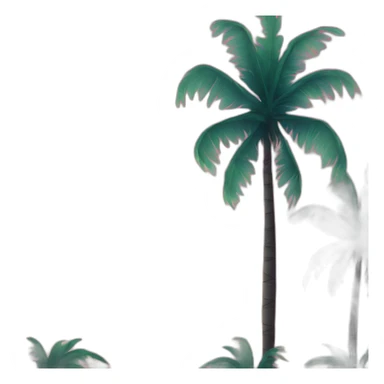 Sea view palm tree sunrise sticker