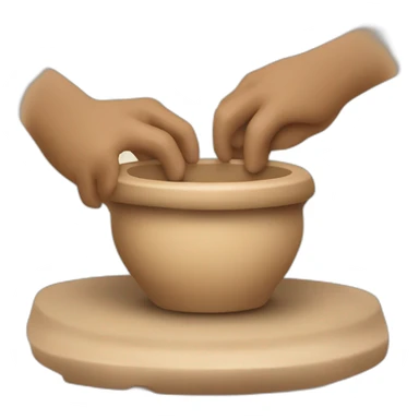 hands on pottery wheel sticker
