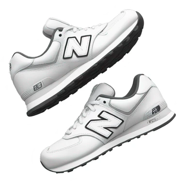 White New Balance shoes sticker