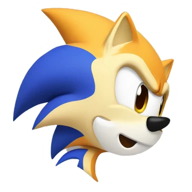Tails Sonic head only sticker