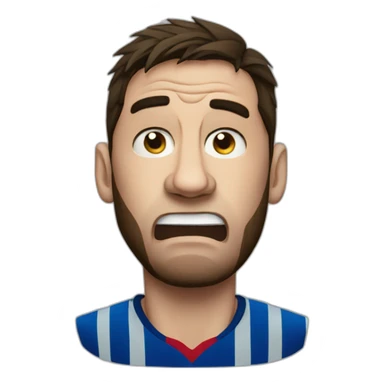 angry-messi sticker