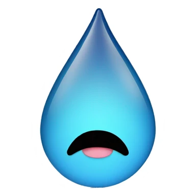 emoji with teardrop  sticker