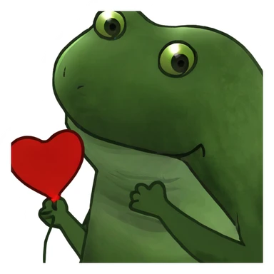 Heart balloon  sticker