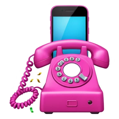 congrats text with confetti around pink phone sticker