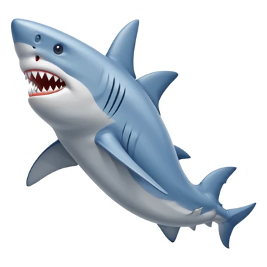 Shark with Nike blue shoes sticker