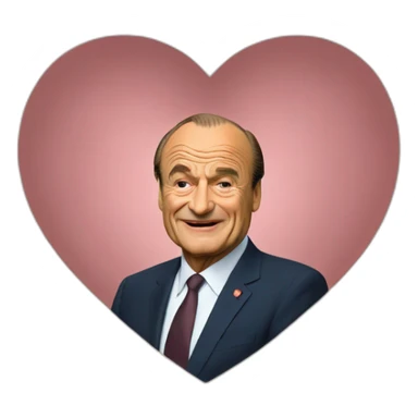 jacques-chirac heart sticker