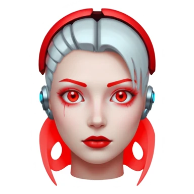 CYBERPUNK HAPPY RED sticker