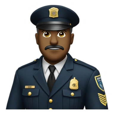 Mad officer  sticker