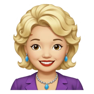 Etta James with blonde hair sticker