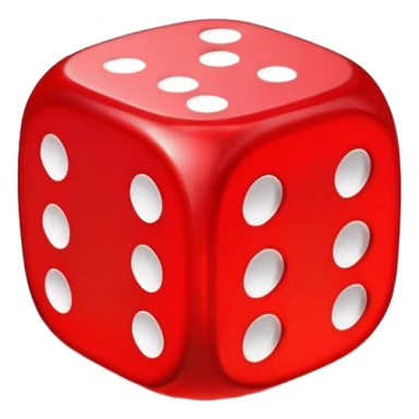 Red dice sticker