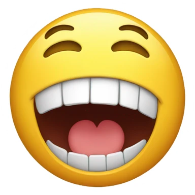 emoji laughing so hard that it's crying and spitting and it's jaw is hanging sticker