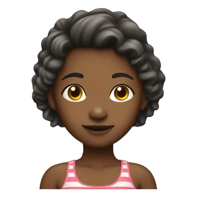  girl in bathing suit  sticker