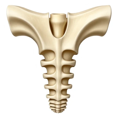 vertebra of vertebral column sticker