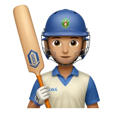 cricket batsman sticker