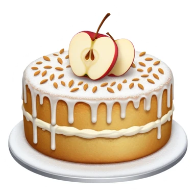 Vanilla apple cake dessert luxury  sticker