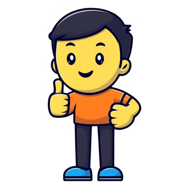 NOC technician giving a thumbs up sticker