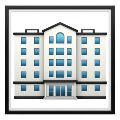 HOSPITAL desde fuera sin cuadro  sticker