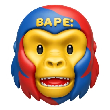 Сделай логотип Bape sticker