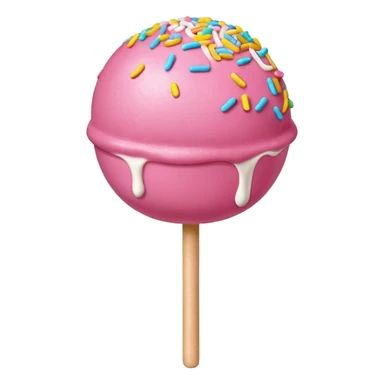 pink cake pop sticker