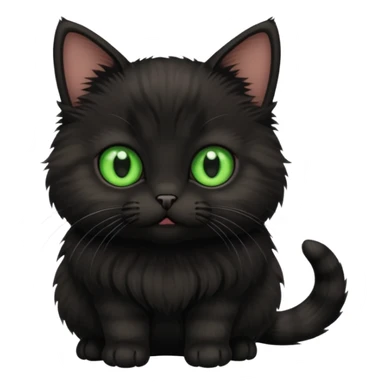 Black munchkin cat sticker