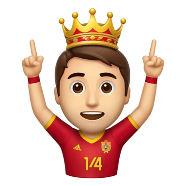 Cinematic Realistic La Liga Pop Culture Emoji, showcasing a dynamic portrayal of Spain's premier football league rendered with lifelike detail and energetic, modern lighting. sticker