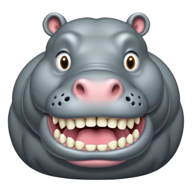 A hungry hippo sticker