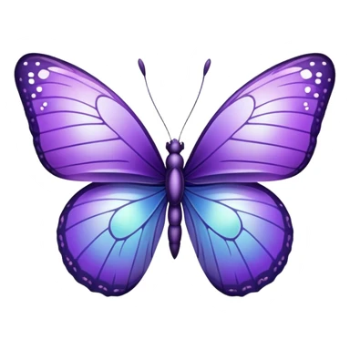 Violet butterfly sticker