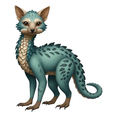 Modern Realistic Rare Fantasy Vernid-Trico-species by LiLaiRa full body sticker
