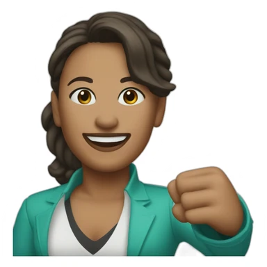 tonya harbin teal estatethumbs up sticker