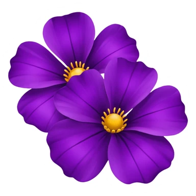 Purple flowers sticker