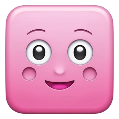 empty pink square sticker