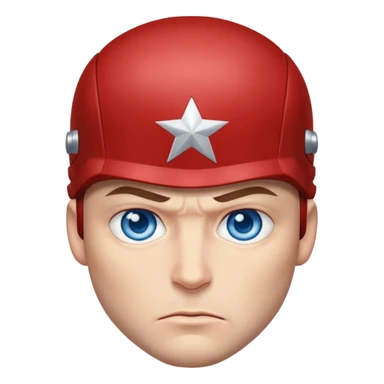 captain america face sticker