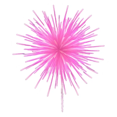 Pink fireworks with no background  sticker