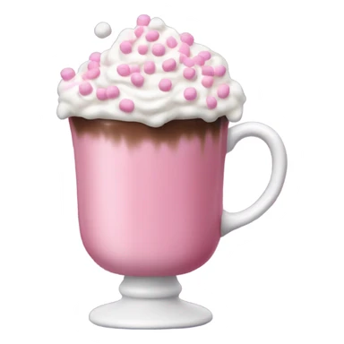 Hot chocolate pink sticker