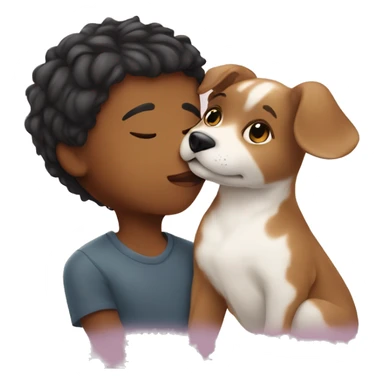 Me kissing puppy sticker