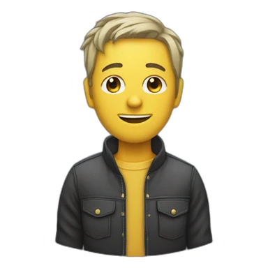 Personne qui écoute de la musique sticker