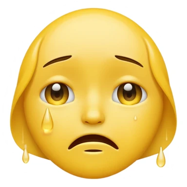crying face emoji, expressive and clear sticker