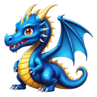 Un dragón furia nocturna mirando de frente animado  sticker