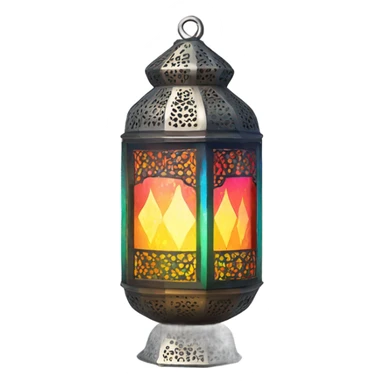 colorful glass moroccan lantern  sticker