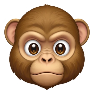 Grumpy monkey sticker