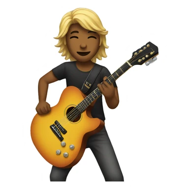 guitar player sticker